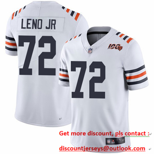 Bears #72 Charles Leno Jr White Alternate Youth Stitched Football Vapor Untouchable Limited 100th Season Jersey Bears #72 Charles Leno Jr White Alternate Youth Stitched Football Vapor Untouchable Limited 100th Season Jersey