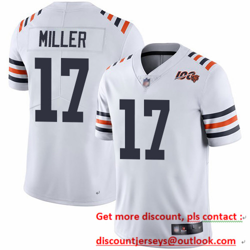 Bears #17 Anthony Miller White Alternate Youth Stitched Football Vapor Untouchable Limited 100th Season Jersey Bears #17 Anthony Miller White Alternate Youth Stitched Football Vapor Untouchable Limited 100th Season Jersey