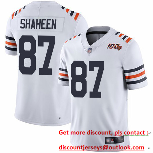 Bears #87 Adam Shaheen White Alternate Youth Stitched Football Vapor Untouchable Limited 100th Season Jersey Bears #87 Adam Shaheen White Alternate Youth Stitched Football Vapor Untouchable Limited 100th Season Jersey