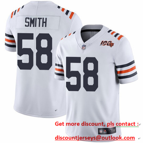 Bears #58 Roquan Smith White Alternate Youth Stitched Football Vapor Untouchable Limited 100th Season Jersey Bears #58 Roquan Smith White Alternate Youth Stitched Football Vapor Untouchable Limited 100th Season Jersey
