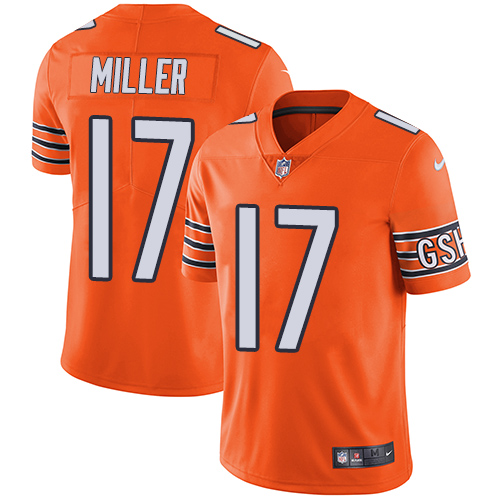 Nike Bears #17 Anthony Miller Orange Youth Stitched NFL Limited Rush Jersey Nike Bears #17 Anthony Miller Orange Youth Stitched NFL Limited Rush Jersey