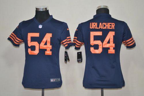 Nike Bears #54 Brian Urlacher Navy Blue Alternate Youth Stitched NFL Elite Jersey Nike Bears #54 Brian Urlacher Navy Blue Alternate Youth Stitched NFL Elite Jersey