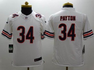 Youth Nike Bears #34 Walter Payton White Stitched NFL Limited Jersey Youth Nike Bears #34 Walter Payton White Stitched NFL Limited Jersey
