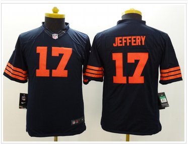 Youth NEW Bears #17 Alshon Jeffery Navy Blue 1940s Throwback NFL Limited Jersey Youth NEW Bears #17 Alshon Jeffery Navy Blue 1940s Throwback NFL Limited Jersey