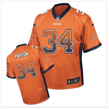 Youth NEW Bears #34 Walter Payton Orange NFL Elite Drift Fashion Jersey Youth NEW Bears #34 Walter Payton Orange NFL Elite Drift Fashion Jersey