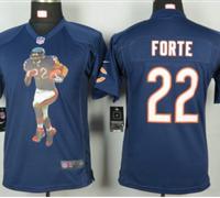 Nike Youth Chicago Bears #22 Forte Blue Portrait Fashion Game Jerseys