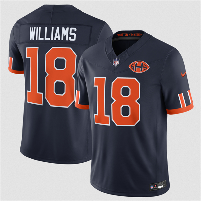 Youth Chicago Bears Chicago Bears #18 Caleb Williams Navy 2026 F.U.S.E. Rivalries Collection Limited Stitched Football Jersey Youth Chicago Bears Chicago Bears #18 Caleb Williams Navy 2026 F.U.S.E. Rivalries Collection Limited Stitched Football Jersey