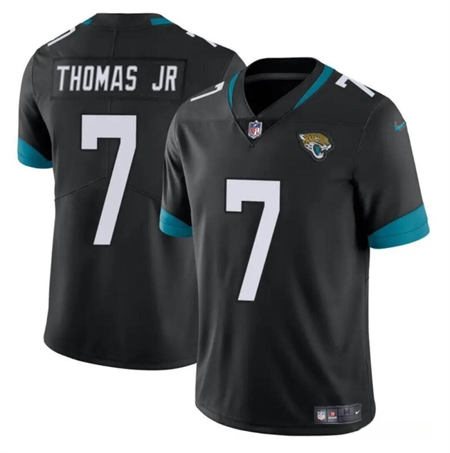 Youth Jacksonville Jaguars #7 Brian Thomas Jr Black 2024 Draft Vapor Untouchable Limited Stitched Jersey Youth Jacksonville Jaguars #7 Brian Thomas Jr Black 2024 Draft Vapor Untouchable Limited Stitched Jersey