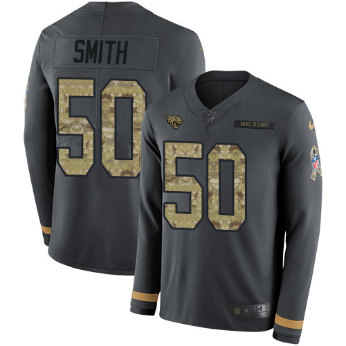 Nike Jaguars #50 Telvin Smith Anthracite Salute to Service Youth Nike Jaguars #50 Telvin Smith Anthracite Salute to Service Youth