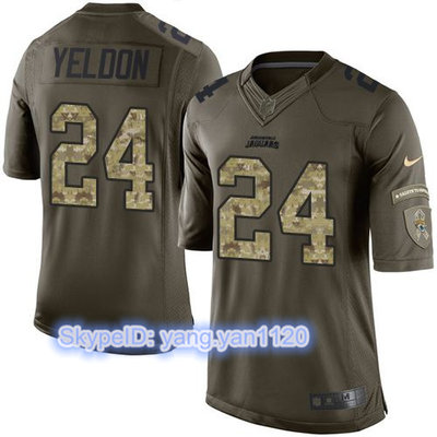Nike Jaguars #24 T.J. Yeldon Green Youth Stitched NFL Limited Salute to Service Jersey Nike Jaguars #24 T.J. Yeldon Green Youth Stitched NFL Limited Salute to Service Jersey