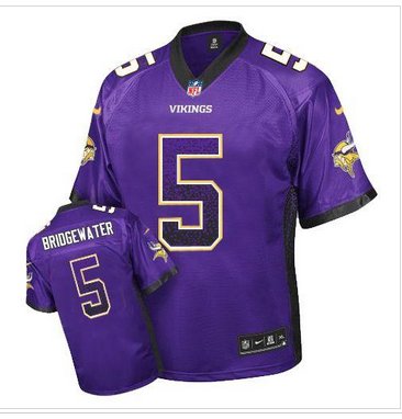 Youth NEW Vikings #5 Teddy Bridgewater Purple Team Color NFL Elite Drift Fashion Jersey Youth NEW Vikings #5 Teddy Bridgewater Purple Team Color NFL Elite Drift Fashion Jersey