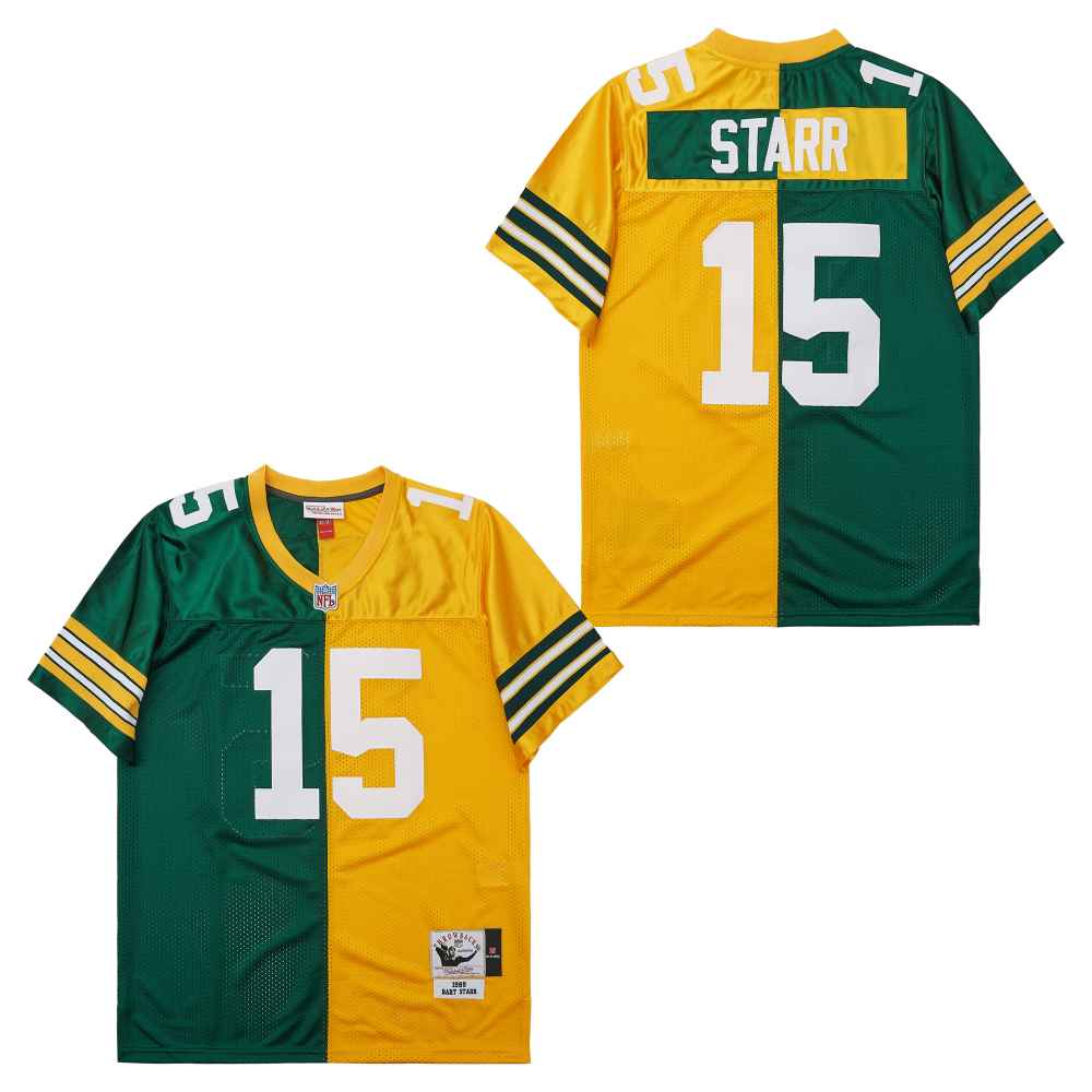 Mitchell And Ness Packers #15 Throwback Stitched NFL Jersey 2 Mitchell And Ness Packers #15 Throwback Stitched NFL Jersey 2