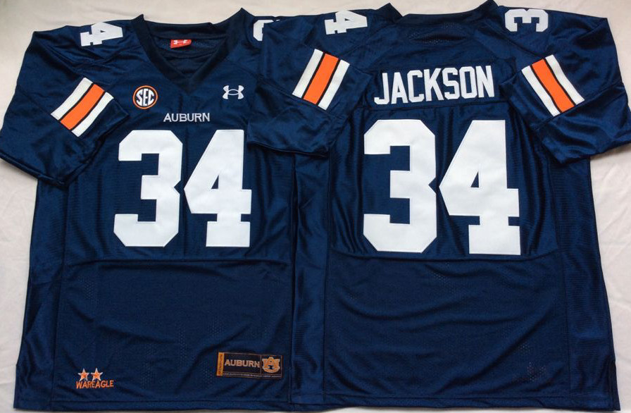 Auburn Tigers 34 Bo Jackson Navy College Football Jersey Auburn Tigers 34 Bo Jackson Navy College Football Jersey