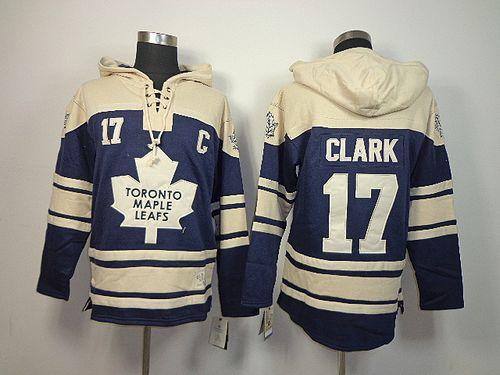 Youth Maple Leafs #17 Wendel Clark Blue Sawyer Hooded Sweatshirt Stitched NHL Jersey Youth Maple Leafs #17 Wendel Clark Blue Sawyer Hooded Sweatshirt Stitched NHL Jersey