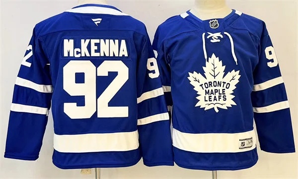 Youth Toronto Maple Leafs #92 Gavin McKenna Fanatics Home Blue Premium Player Jersey