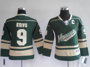 Youth kids Minnesota Wild #9 KOIVU greed