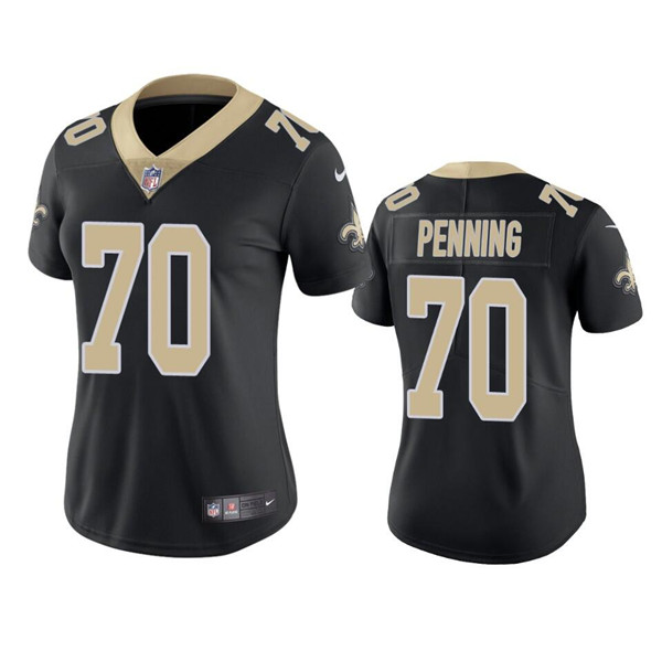 Women's New Orleans Saints #70 Trevor Penning Black Vapor Untouchable Limited Stitched Jersey(Run Small) Women's New Orleans Saints #70 Trevor Penning Black Vapor Untouchable Limited Stitched Jersey(Run Small)