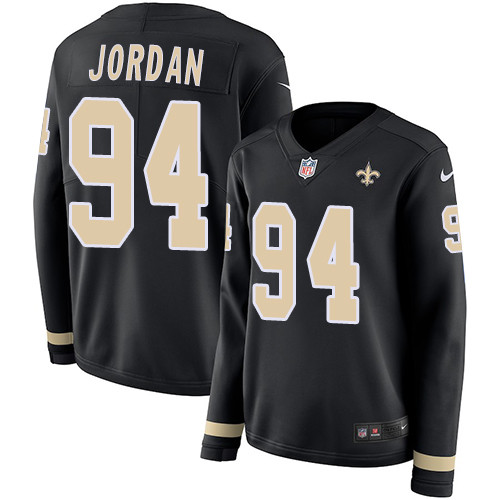 Nike Saints #94 Cameron Jordan Black Team Color Women's Stitched Nike Saints #94 Cameron Jordan Black Team Color Women's Stitched