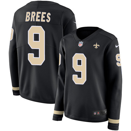 Nike Saints #9 Drew Brees Black Team Color Women's Stitched NFL Nike Saints #9 Drew Brees Black Team Color Women's Stitched NFL