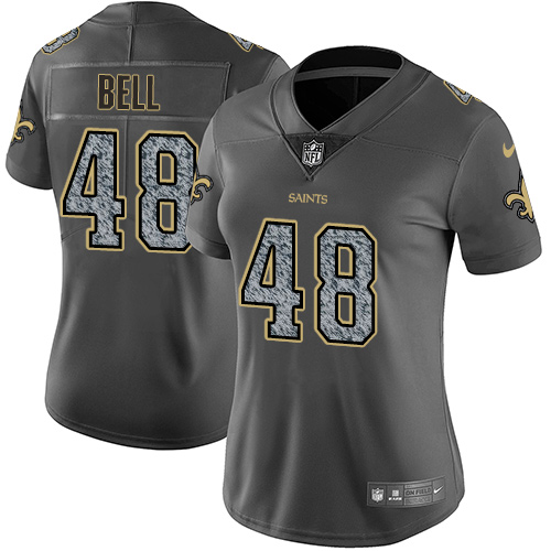 Nike Saints #48 Vonn Bell Gray Static Women's NFL Vapor Untouchable Game Jersey Nike Saints #48 Vonn Bell Gray Static Women's NFL Vapor Untouchable Game Jersey