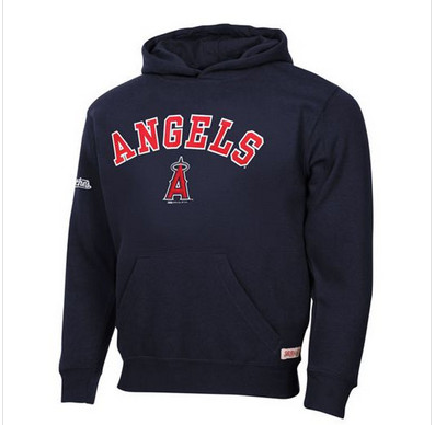 Los Angeles Angels of Anaheim Fastball Fleece Navy Blue Pullover MLB Hoodie Los Angeles Angels of Anaheim Fastball Fleece Navy Blue Pullover MLB Hoodie
