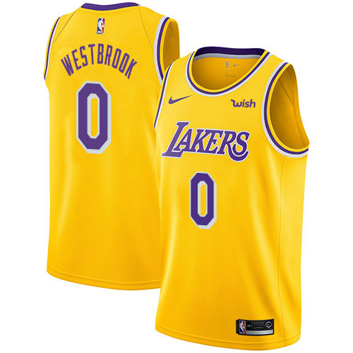Nike Lakers #0 Russell Westbrook Youth Gold NBA Swingman Icon Edition Jersey Nike Lakers #0 Russell Westbrook Youth Gold NBA Swingman Icon Edition Jersey