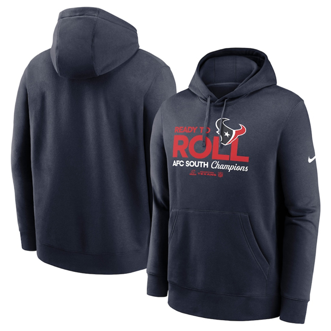 Men's Houston Texans Navy 2024 AFC South Champions Locker Room Trophy Collection Pullover Hoodie Men's Houston Texans Navy 2024 AFC South Champions Locker Room Trophy Collection Pullover Hoodie