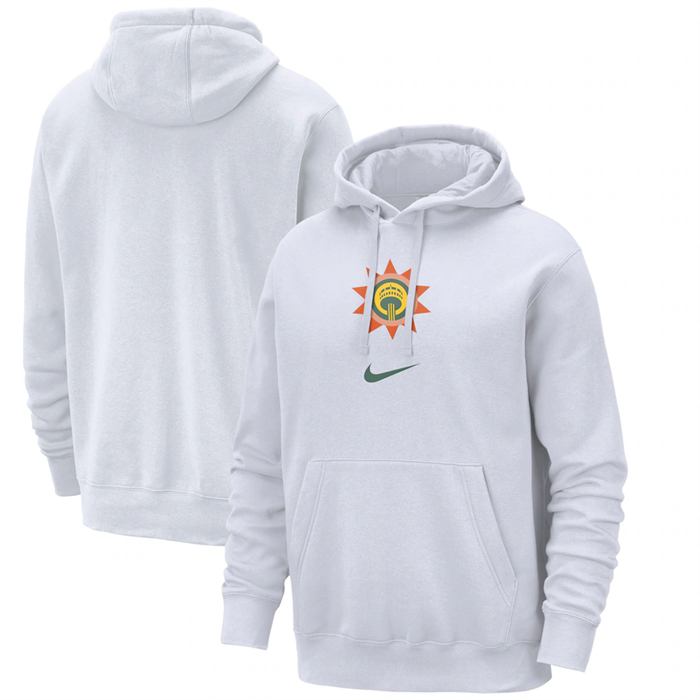 Men's San Antonio Spurs White 2023 24 City Edition Essential Club Pullover Hoodie Men's San Antonio Spurs White 2023 24 City Edition Essential Club Pullover Hoodie