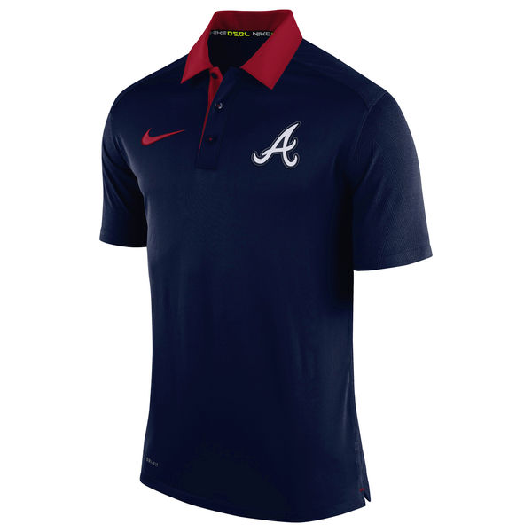 Men's Atlanta Braves Nike Navy Authentic Collection Dri-FIT Elite Polo Men's Atlanta Braves Nike Navy Authentic Collection Dri-FIT Elite Polo