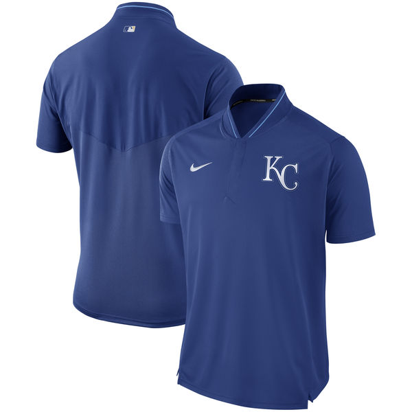 Men's Kansas City Royals Nike Royal Authentic Collection Elite Performance Polo