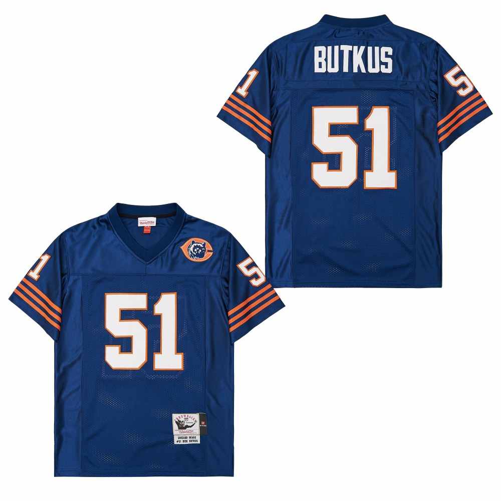 Mitchell&Ness Bears #51 Throwback Men's Throwback Stitched NFL Jerseys 3 Mitchell&Ness Bears #51 Throwback Men's Throwback Stitched NFL Jerseys 3