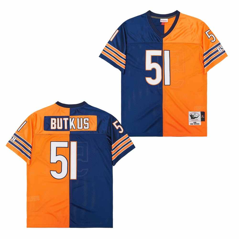 Mitchell&Ness Bears #51 Throwback Men's Throwback Stitched NFL Jerseys 2 Mitchell&Ness Bears #51 Throwback Men's Throwback Stitched NFL Jerseys 2