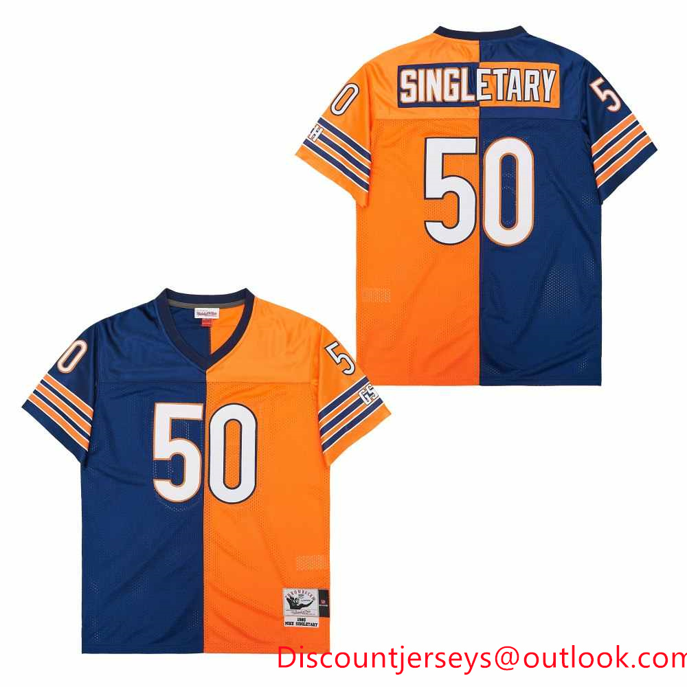 Mitchell&Ness Bears #50 Throwback Men's Throwback Stitched NFL Jerseys 6 Mitchell&Ness Bears #50 Throwback Men's Throwback Stitched NFL Jerseys 6