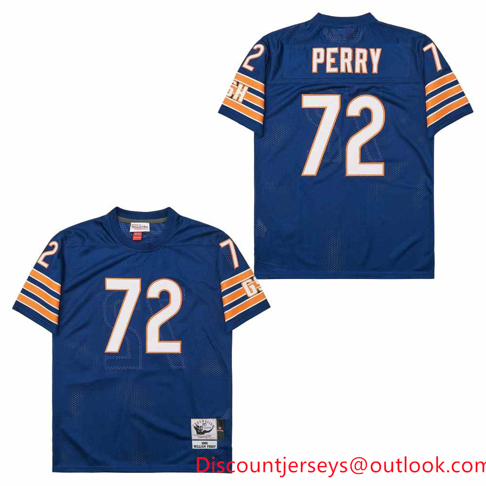 Mitchell&Ness Bears #72 Throwback Men's Throwback Stitched NFL Jerseys