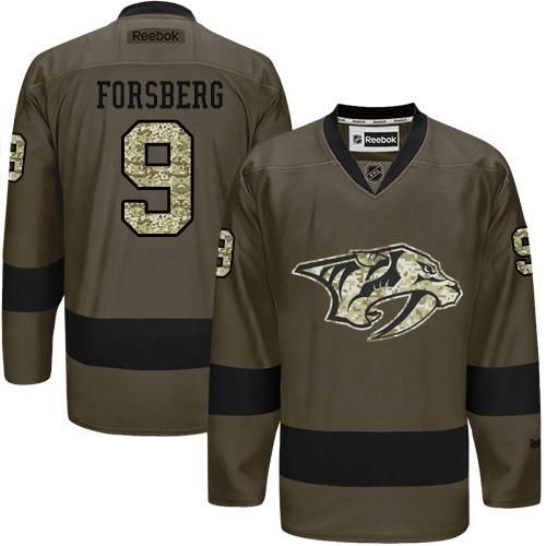 Adidas Predators #9 Filip Forsberg Green Salute to Service Stitched NHL Jersey Adidas Predators #9 Filip Forsberg Green Salute to Service Stitched NHL Jersey