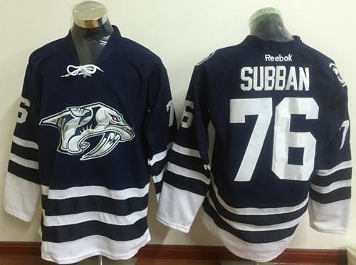 Predators #76 P.K Subban Blue Third Stitched NHL Jersey Predators #76 P.K Subban Blue Third Stitched NHL Jersey