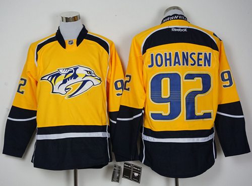 Predators #92 Ryan Johansen Yellow Home Stitched NHL Jersey Predators #92 Ryan Johansen Yellow Home Stitched NHL Jersey