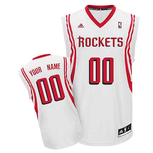 Houston Rockets Custom White Adidas Home Jersey Houston Rockets Custom White Adidas Home Jersey
