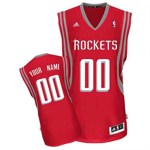 Houston Rockets Custom Swingman Red Road Jersey Houston Rockets Custom Swingman Red Road Jersey