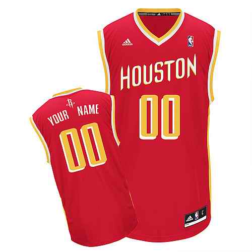 Houston Rockets Custom Red Alternate Jersey