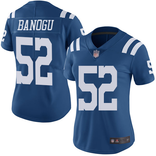 Colts #52 Ben Banogu Royal Blue Women's Stitched Football Limited Rush Jersey Colts #52 Ben Banogu Royal Blue Women's Stitched Football Limited Rush Jersey
