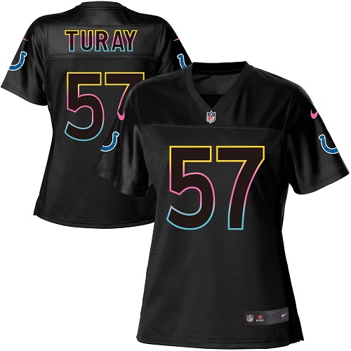 Nike Colts #57 Kemoko Turay Black Women's NFL Fashion Game Jersey Nike Colts #57 Kemoko Turay Black Women's NFL Fashion Game Jersey