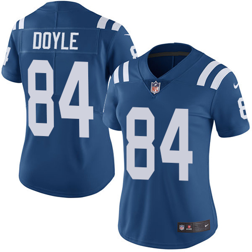 Nike Colts #84 Jack Doyle Royal Blue Team Color Women's Stitched NFL Vapor Untouchable Limited Jersey Nike Colts #84 Jack Doyle Royal Blue Team Color Women's Stitched NFL Vapor Untouchable Limited Jersey