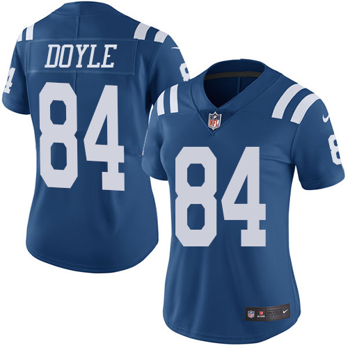 Nike Colts #84 Jack Doyle Royal Blue Women's Stitched NFL Limited Rush Jersey Nike Colts #84 Jack Doyle Royal Blue Women's Stitched NFL Limited Rush Jersey