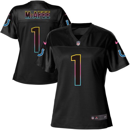 Nike Colts #1 Pat McAfee Black Women's NFL Fashion Game Jersey Nike Colts #1 Pat McAfee Black Women's NFL Fashion Game Jersey