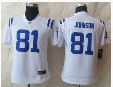 Women New Colts #81 Andre Johnson White Stitched NFL Limited Jersey Women New Colts #81 Andre Johnson White Stitched NFL Limited Jersey