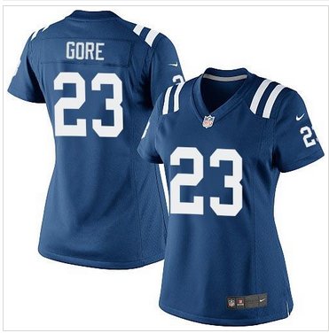 NEW Indianapolis Colts #23 Frank Gore Royal Blue Team Color Women's Stitched NFL Elite jersey NEW Indianapolis Colts #23 Frank Gore Royal Blue Team Color Women's Stitched NFL Elite jersey