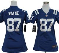 Women Nike NFL Indianapolis Colts 87 Reggie Wayne Blue Jerseys