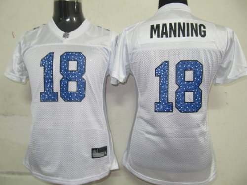Women Jerseys Indianapolis Colts 18 Peyton Manning White