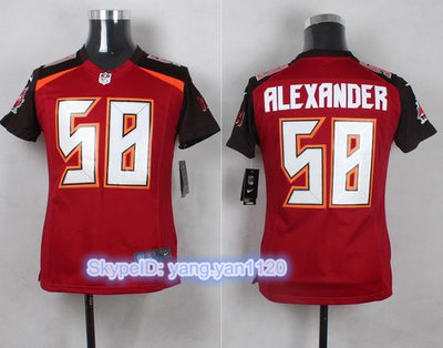 Nike Buccaneers #58 Kwon Alexander Red Team Color Youth Stitched NFL New Elite Jersey
